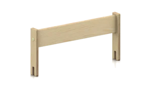 Barrière de protection en bois pour lit d’enfant fabriquée en contreplaqué de pin de couleur bois naturel