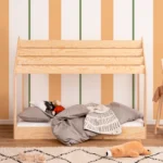 Lit cabane en bois pour enfant avec structure basse et sommier MOON M Montessori