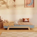 Lits simples pour enfants Smartwood PUZZLE BR1 - bleu