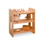 Étagère pour enfants en bois avec trois tablettes fabriquée en contreplaqué de pin