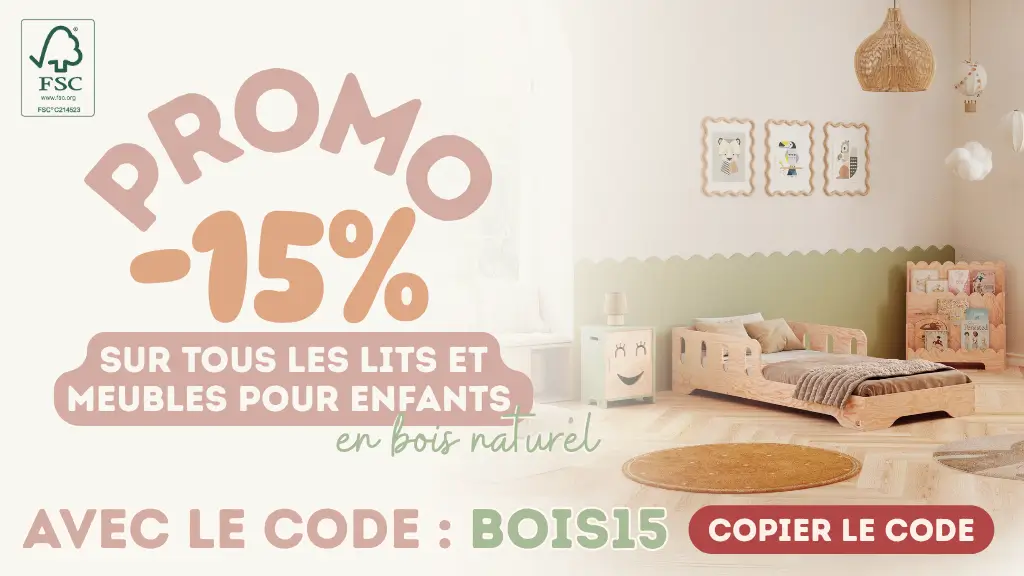 promotion avec le code bois15