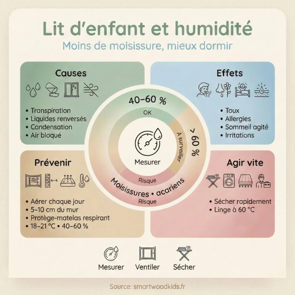 Lits d'enfants et humidité : Comment assurer un sommeil sain à votre petit et dire adieu à la moisissur