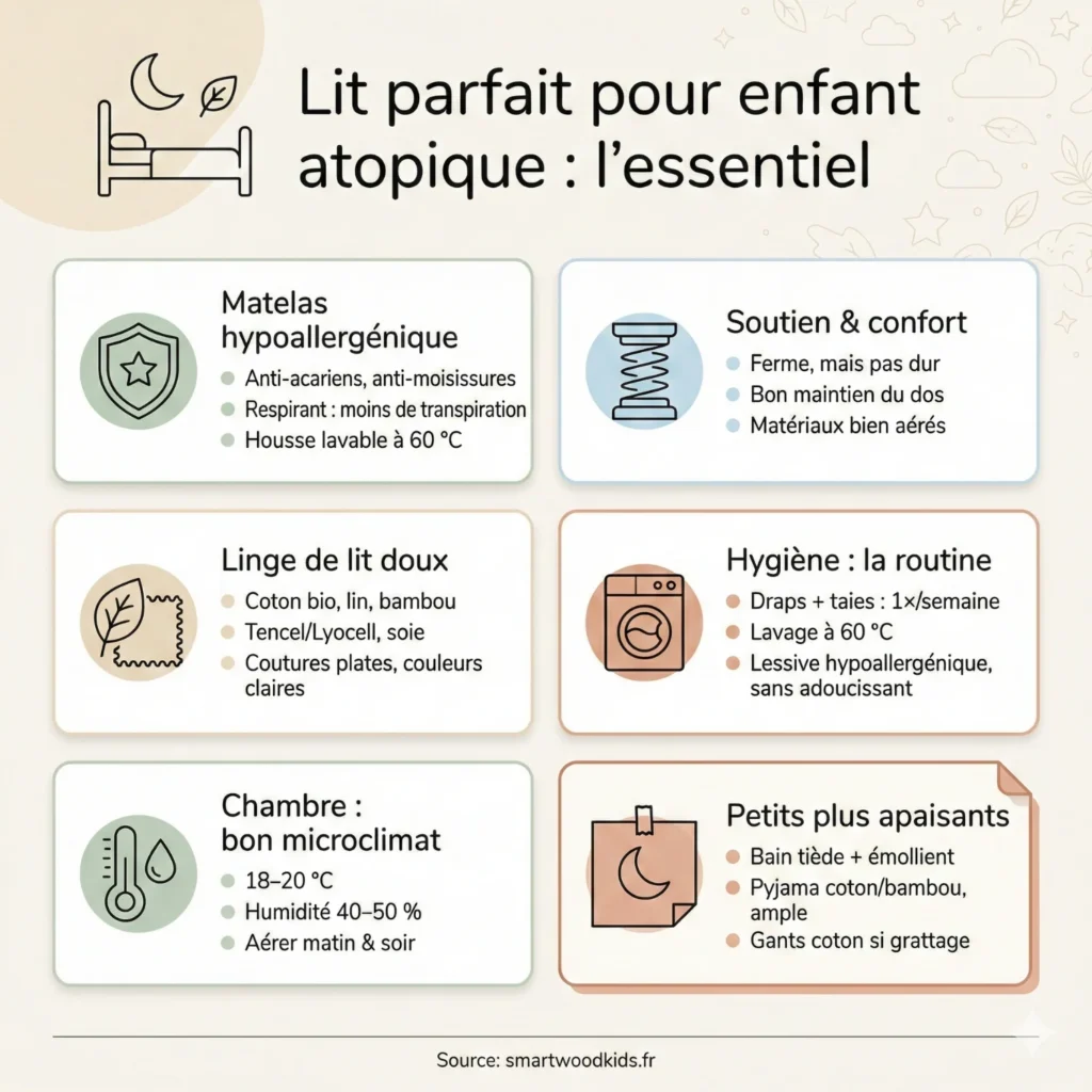 Préparer le Lit Parfait pour un Enfant Atopique : Le Guide des Parents
