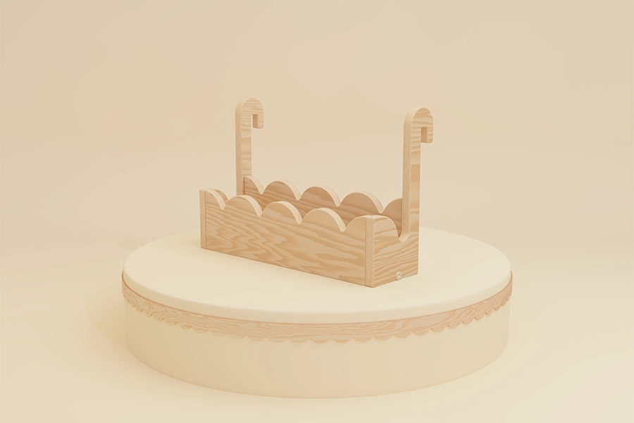 Étagère suspendue pour livres pour enfants LULI Montessori en bois