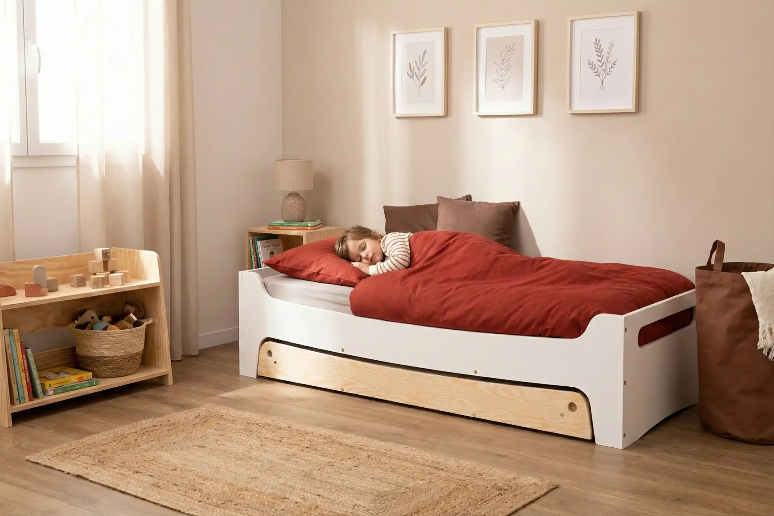 Le lit avec tiroir : le coup de baguette magique pour les petites chambres (et pas que !)