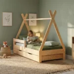 Un Lit d'Enfant aux Couleurs de la Nature Créez un Royaume Magique Forêt et Animaux
