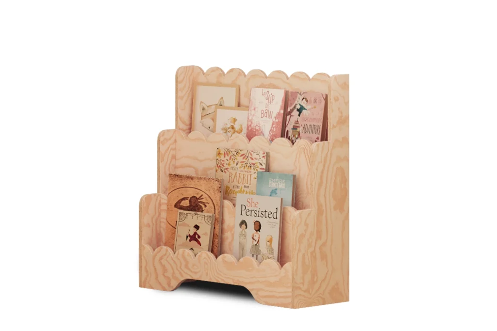 Bibliothèque enfant en bois naturel LULU – inspiration Montessori