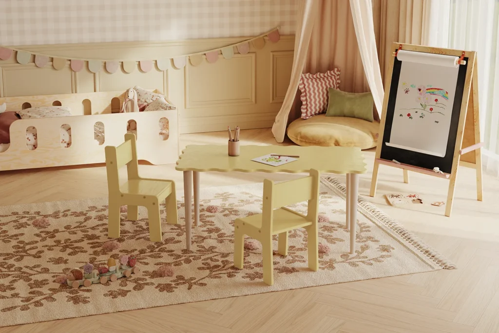 Ensemble enfant SET NALU TAB XL en coloris SMARTWOOD Jaune Beurre.