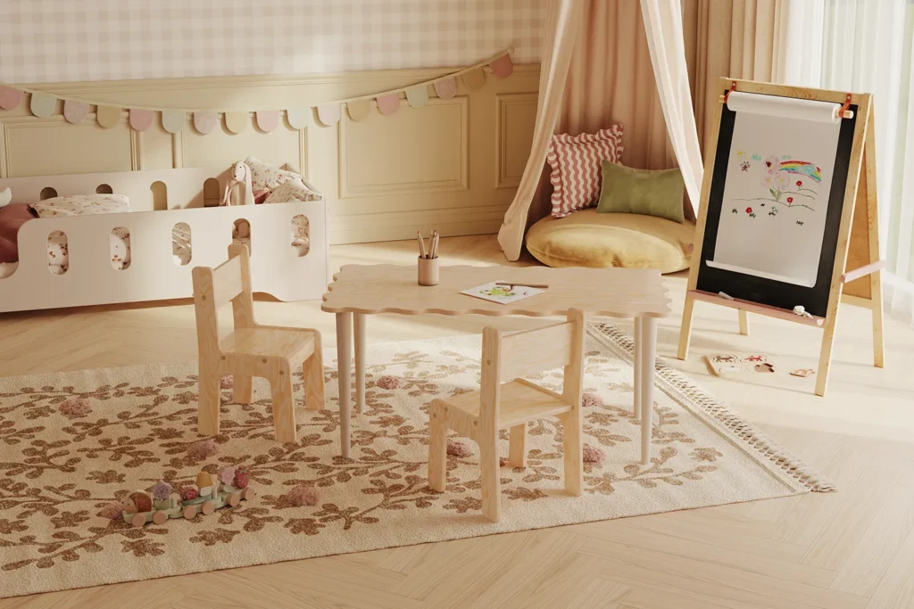 Ensemble enfant SET NALU TAB XL avec finition SMARTWOOD Laque.