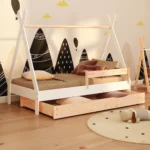Lits cabanes pour enfants Smartwood TIPI DRAWER